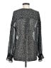 ALLSAINTS Silver Long Sleeve Blouse Size S - photo 2