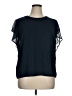 Dantelle Blue Short Sleeve Top Size XL - photo 1