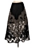 Sandro Paisley Black Formal Skirt Size Sm (1) - photo 2