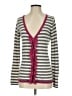 Sparrow 100% Cotton Stripes Gray Cardigan Size S - photo 1