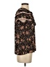 DR2 100% Polyester Floral Black Short Sleeve Blouse Size S - photo 4