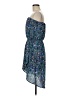 Express 100% Polyester Paisley Blue Cocktail Dress Size M - photo 5