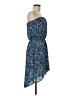 Express 100% Polyester Paisley Blue Cocktail Dress Size M - photo 4