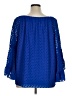 Fever 100% Polyester Blue 3/4 Sleeve Blouse Size 1X - photo 2