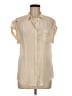 Leifsdottir Ivory Short Sleeve Blouse Size 6 - photo 1