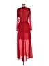 H&M 100% Polyester Red Cocktail Dress Size 6 - photo 2