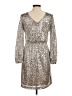 Julia Jordan 100% Polyester Metallic Silver Cocktail Dress Size 6 - photo 2