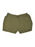 Old Navy 100% Viscose Solid Green Khaki Shorts Size S - photo 1
