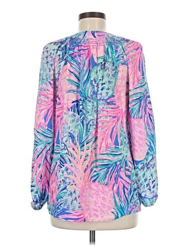 Lilly Pulitzer Long Sleeve Silk Top (view 2)