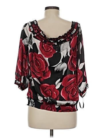 White House Black Market 3/4 Sleeve Blouse (view 2)