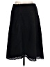 H&M 100% Polyester Solid Black Casual Skirt Size 10 - photo 1