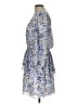 Unbranded 100% Polyester Print Blue Cocktail Dress Size 12 - photo 5