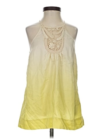 BCBGMAXAZRIA Sleeveless Silk Top (view 1)