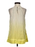 BCBGMAXAZRIA 100% Silk Yellow Sleeveless Silk Top Size XXS - photo 2