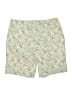 Lands' End Floral Green Shorts Size 16 - photo 2