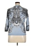 Talbots 100% Cashmere Paisley Blue Cashmere Pullover Sweater Size XL Petite - photo 2