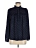 J.Crew Polka Dots Blue Long Sleeve Blouse Size M - photo 1