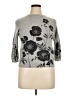 Talbots 100% Cashmere Floral Gray Cashmere Pullover Sweater Size XL Petite - photo 1