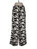 Old Navy 100% Rayon Animal Print Black Casual Pants Size L - photo 2