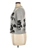 Talbots 100% Cashmere Floral Gray Cashmere Pullover Sweater Size XL Petite - photo 5