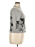 Talbots 100% Cashmere Floral Gray Cashmere Pullover Sweater Size XL Petite - photo 4