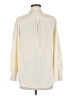 Black Ribbon L.K. Bennett 100% Silk Ivory button down Size 6 - photo 2