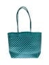 Unbranded Chevron-herringbone Teal Tote One size - photo 1