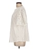 Ann Taylor LOFT Ivory Short Sleeve Top Size L - photo 5