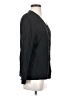 Unbranded 100% Silk Black Long Sleeve Silk Top Size 4 - photo 4