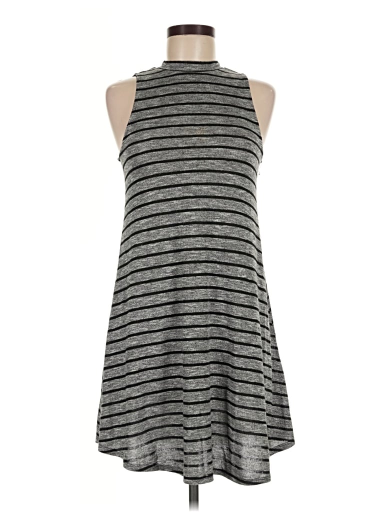 Pre-owned Love, Fire Casual Dress In Gray
