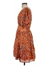 Roller Rabbit 100% Viscose Floral Orange Casual Dress Size S - photo 5