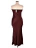 BHLDN Solid Brown Burgundy Cocktail Dress Size L - photo 2