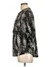 Emily Daniels Animal Print Silver 3/4 Sleeve Blouse Size L - photo 5