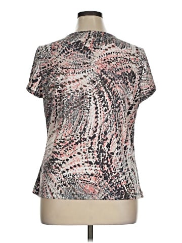 NY Collection Short Sleeve Blouse (view 2)