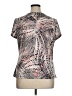 NY Collection Silver Short Sleeve Blouse Size XL - photo 2