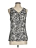 Express 100% Polyester Silver Sleeveless Blouse Size M - photo 1
