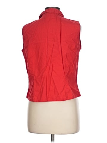 Fashion Bug Sleeveless Button-Down Shirt (view 2)