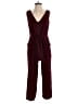 MSK Solid Burgundy Jumpsuit Size S - photo 1
