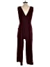 MSK Solid Burgundy Jumpsuit Size S - photo 2