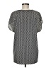 Ann Taylor Black Short Sleeve Blouse Size M - photo 2