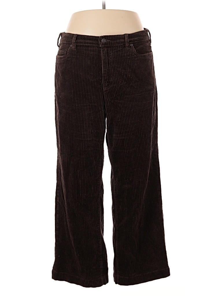 Pre-owned Lands' End Casual Pants In Brown