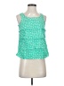Ann Taylor Green Sleeveless Blouse Size XXS - photo 1