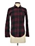 Vans Plaid Burgundy Long Sleeve Button-Down Shirt Size XS - photo 1