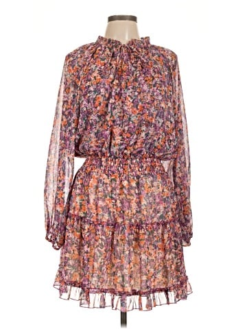 Lavender Brown Casual Dress (view 1)
