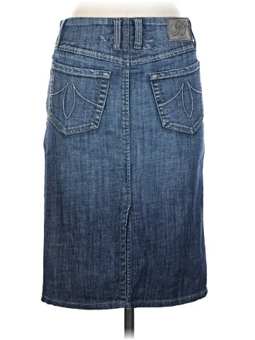 Hydraulic Denim Skirt (view 2)
