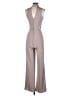 Charlotte Russe Solid Gray Jumpsuit Size S - photo 2