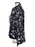 CAbi 100% Polyester Print Blue Long Sleeve Blouse Size M - photo 5