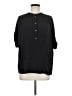 Point Sur Black 3/4 Sleeve Button-Down Shirt Size M - photo 1