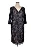 PAPELL Studio Black Blue Cocktail Dress Size 16W - photo 1