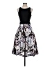 Xscape Floral Black Cocktail Dress Size 2 - photo 1